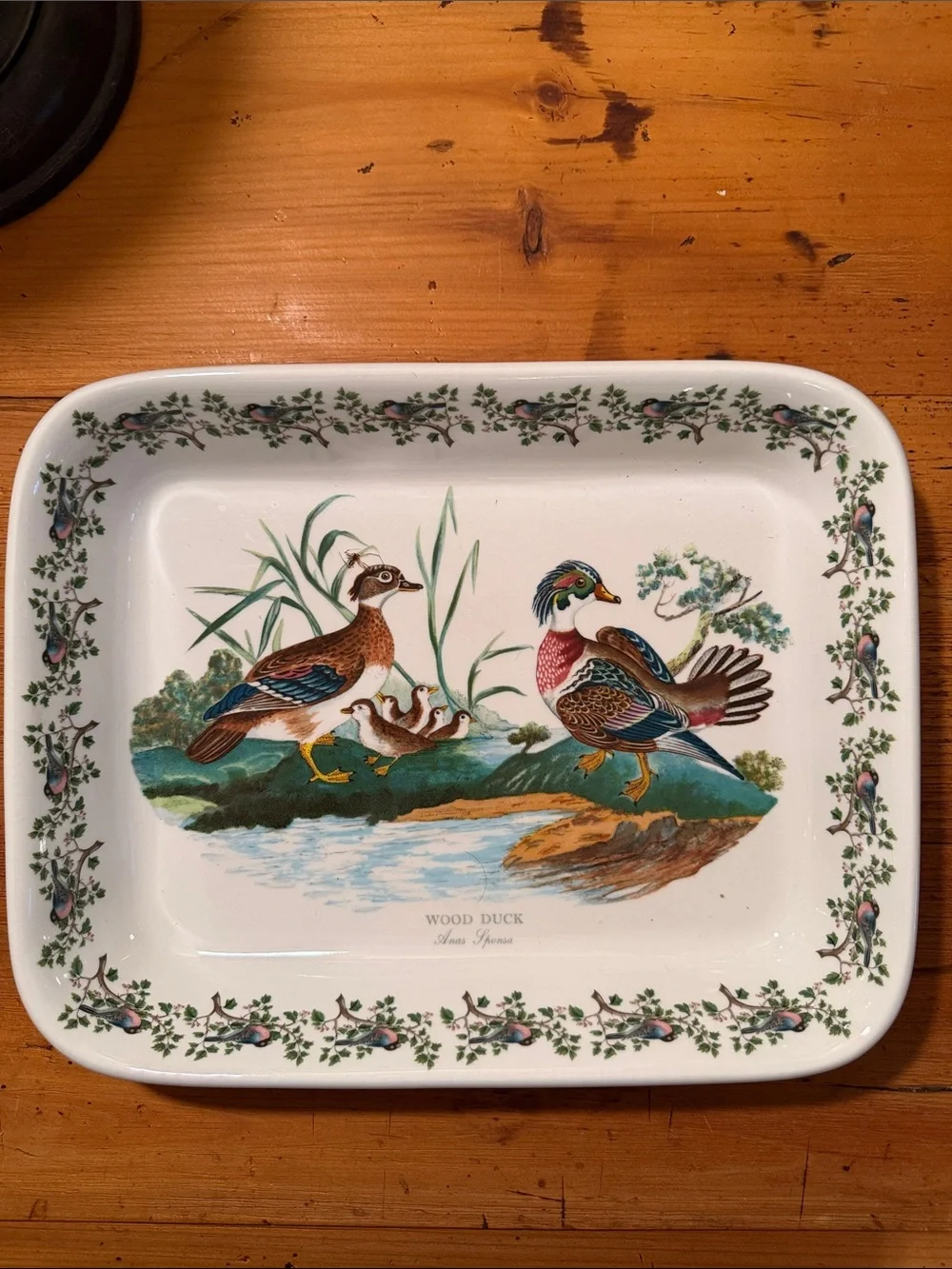 Portmeirion Birds of Britain Wood Duck Baking Dish